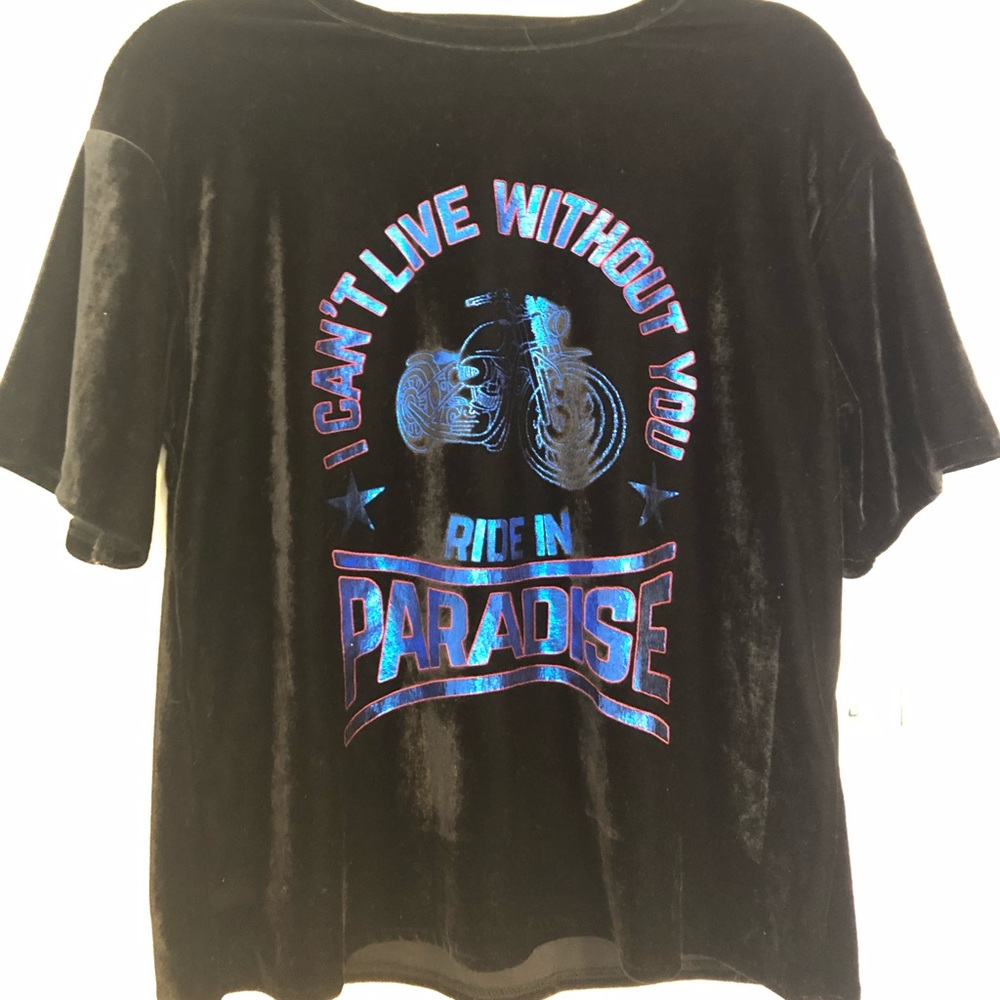 Zara Black Graphic Short Sleeve Shirt